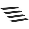 vidaXL Step treads 4 kom. 110 x 25 x 2 cm Crna Čvrsto drvo bukve