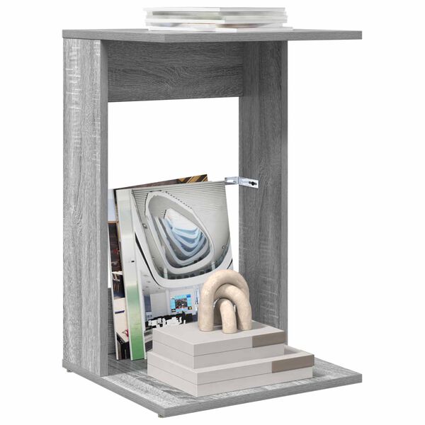 vidaXL Bocni stol Siva Sonoma 40 x 38 x 62,5 cm Konstruirano drvo