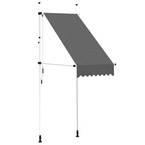 vidaXL Tenda na ručno uvlačenje 100 cm antracit