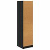 vidaXL Highboard Crni hrast 35 x 37 x 142 cm Konstruirano drvo