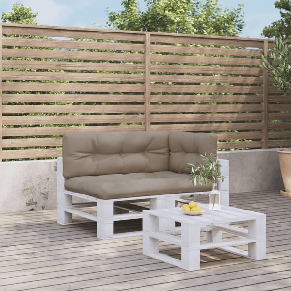 vidaXL Jastuci za palete 3 kom smeđesivi od tkanine