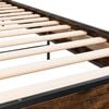 vidaXL Okvir za krevet boja hrasta 120x200cm konstruirano drvo i metal