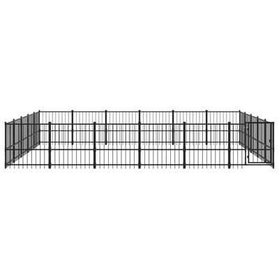 vidaXL Vanjski kavez za pse čelični 28,23 m²