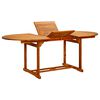 vidaXL Vrtni stol od masivnog bagremovog drva (150-200) x 100 x 75 cm