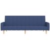 vidaXL Dvosjed na razvlačenje od tkanine s tabureom plavi