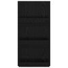 vidaXL Polica za časopise s policom Crni hrast 51 x 11 x 102 cm