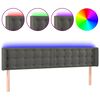 vidaXL LED uzglavlje tamnosivo 163x16x78/88 cm bar&scaron;unasto