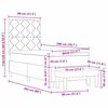 vidaXL Krevet s opruga kutije Tamno smeđa 80 x 200 cm tkanina