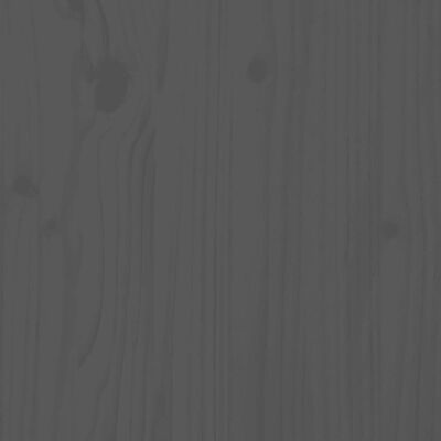 vidaXL Komoda siva 60 x 34 x 75 cm od masivne borovine