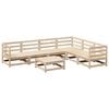 vidaXL 7-dijelni set vrtnih sofa od masivne borovine