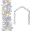 vidaXL Božićna girlanda s LED svjetlima 5 m bijela