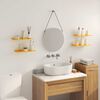 vidaXL Lebdeća polica Zidne 4 pcs Žuta 40 x 18 x 2,5 cm Čelik