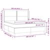 vidaXL Krevet box spring s madracem LED krem 160x200 cm od tkanine