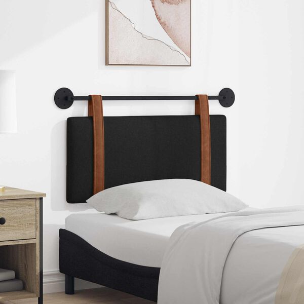 vidaXL Držeće uzglavlje Zidne Crna 90 x 55 x 5 cm Antikni PU