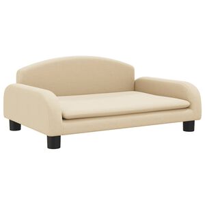 vidaXL Dječja fotelja krem 70 x 45 x 30 cm od tkanine