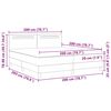 vidaXL Krevet s opruga kutije s madracem Boja cappuccina 200 x 200 cm