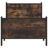 vidaXL Metalni okvir kreveta bez madraca boja hrasta 90x200 cm