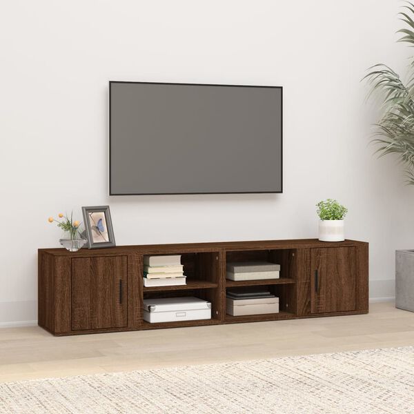vidaXL TV ormarići 2 kom boja hrasta 80x31,5x36 cm konstruirano drvo