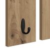 vidaXL Vje&scaron;alica za kapute na zidu Zidne hrast artisan 85 x 10 x 45 cm