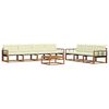 vidaXL Set vanjskih sofa s jastukom 8 pcs Prirodna i krem