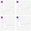 vidaXL Set TV komoda Zidne 5 pcs Staro drvo Konstruirano drvo