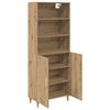 vidaXL Highboard Umjetnički hrast 69,5 x 32,5 x 180 cm