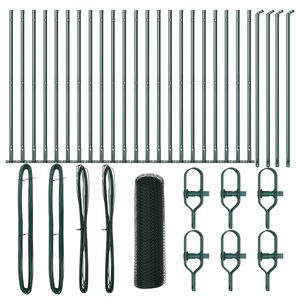 vidaXL Stup za ogradu Zelena