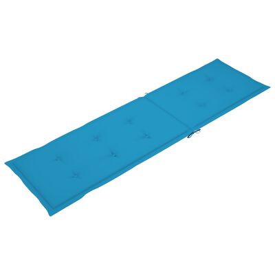 vidaXL Jastuk za ležaljku plavi (75 + 105) x 50 x 3 cm