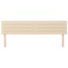 vidaXL Uzglavlja krem 160x5x78/88 cm od tkanine