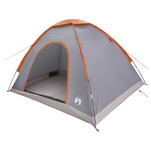 vidaXL Kamping &scaron;ator 4-osobni Siva i narančasta
