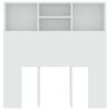 vidaXL Uzglavlje s ormarićem bijelo 100 x 19 x 103,5 cm