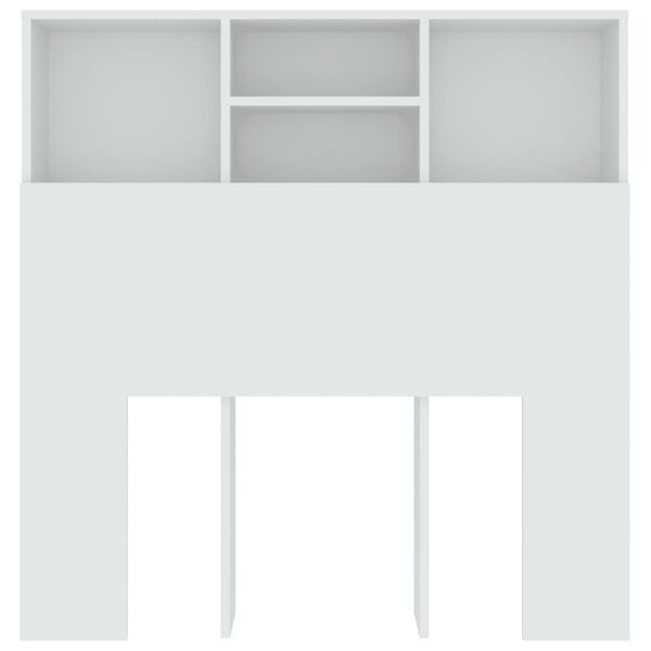 vidaXL Uzglavlje s ormarićem bijelo 100 x 19 x 103,5 cm
