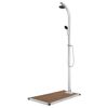vidaXL Vrtni tu&scaron; sa smeđom bazom 220 cm aluminijski