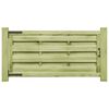 vidaXL Vrtna vrata 2 kom od impregnirane borovine 150 x 75 cm zelena