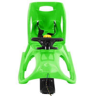 vidaXL Sanjke sa sjedalom i upravljačem zelene 102,5 x 40 x 23 cm PP