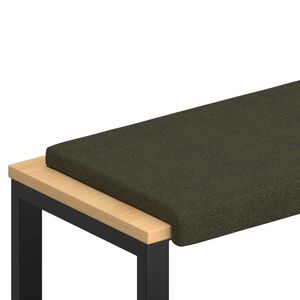 vidaXL Jastučić za klupu Umjetni sued Maslinasto zelena Dubina 35 cm