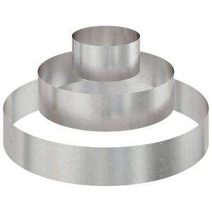 vidaXL Vrtna saksija Srebrno 120 x 120 x 20 cm Nehrđajući čelik