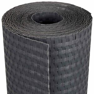 vidaXL Balcony ekran Tamnosiva 300 x 80 cm poliratan