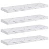 vidaXL Polica na zidu 4 kom. Bijeli mramor 80 x 23,5 x 3,8 cm