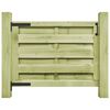 vidaXL Vrtna vrata od impregnirane borovine 100 x 75 cm zelena