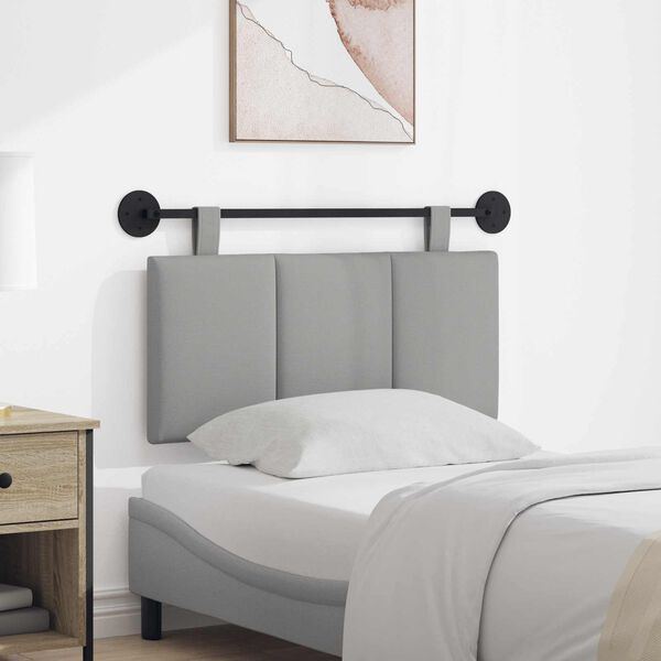 vidaXL Držeće uzglavlje Zidne Oblačnosiva 90 x 55 x 5 cm tkanina