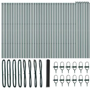 vidaXL Stup za ogradu Siva