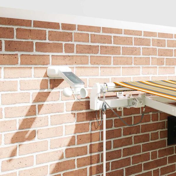 vidaXL Skrovita tenda &Scaron;areni 450 &times; 300 cm Poliester i metal