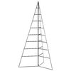 vidaXL Metalno ukrasno božićno drvce crno 180 cm