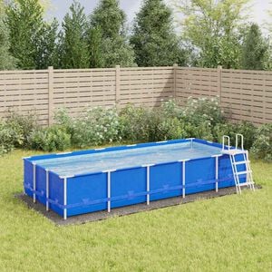 vidaXL Platno za tlo ispod bazena svjetlosivo 550x280 cm poliesterska