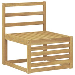 vidaXL Srednja sofa za van Čvrsto drvo akacije Bijela 63 x 59 x 73 cm