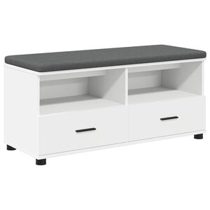 vidaXL Klupa za hodnik Bijeli 100 x 38 x 46 cm
