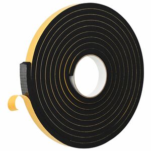vidaXL Samoljepljiva pjenasta traka 20 kom. Crna 15mm x 5m CR pjena