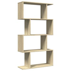 vidaXL Pregrada / regal za knjige 4 razina hrast 70x24x129 cm drveni