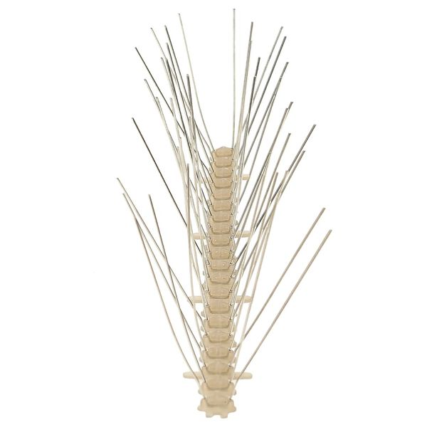 vidaXL Set od 20 šiljaka protiv ptica i golubova u 4 reda 10 m